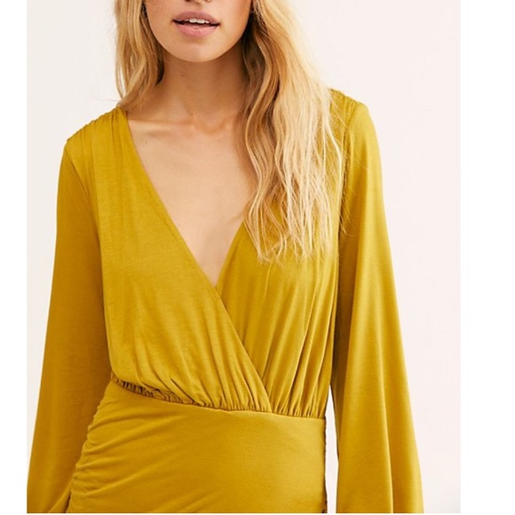 Free people Miami Mini Dress Tea Leaf - Picture 2 of 6